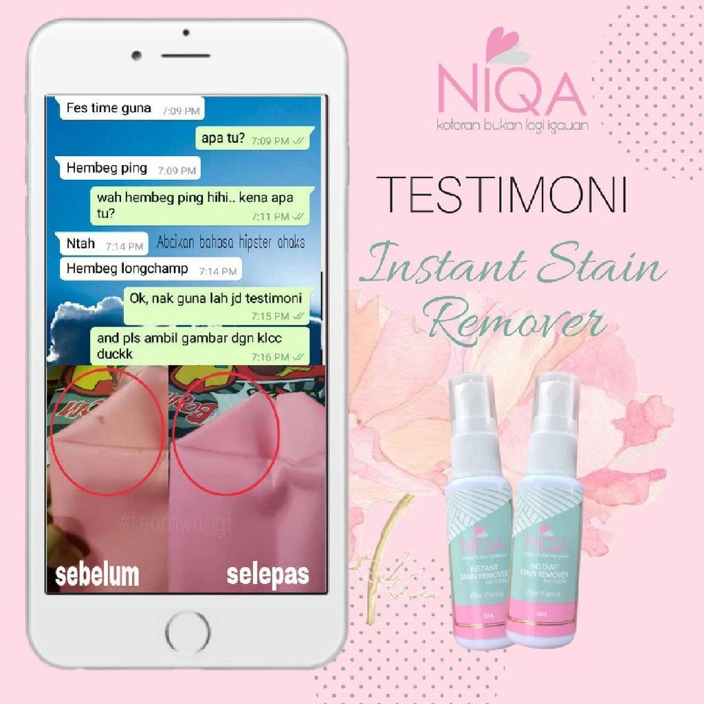 Niqa Instant Stain Remover 30ml - New F/L - Image 2