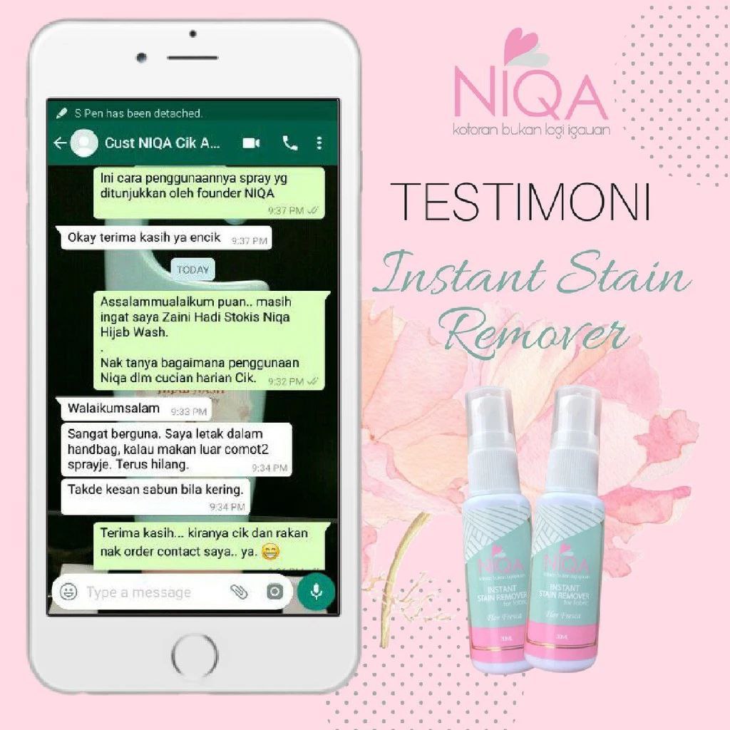 Niqa Instant Stain Remover 30ml - New F/L - Image 3